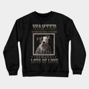 Wanted Pitbull Love Crewneck Sweatshirt